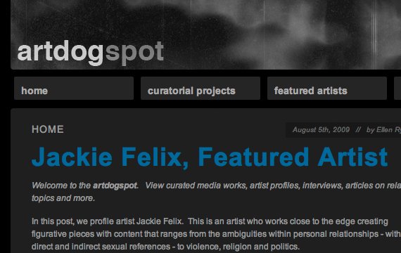 artdogspot website
