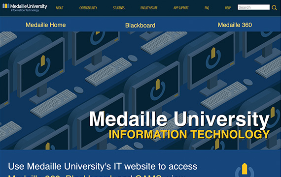 Medaille Colleg Information Technology website